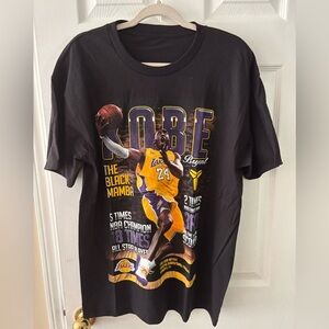 Kobe The Black Mamba Men’s Black Graphic T-Shirt Size Large BNOT NEVER TRIED ON